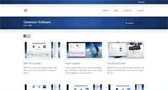 Desktop Screenshot of geranium-soft.com